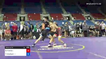 132 lbs Round Of 16 - Adrian Franco, Illinois vs Tyson Sherlock, Maryland