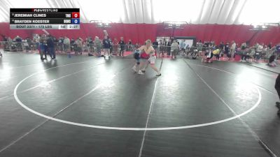 175 lbs Quarters - Jeremiah Clines, Team Missouri Select vs Brayden Koester, Big Game Wrestling Club