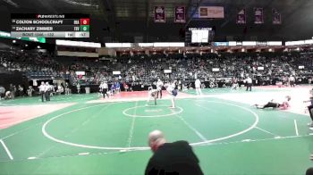 132 lbs Cons. Round 7 - Colton Schoolcraft, BEA2 vs Zachary Zimmer, TEV1