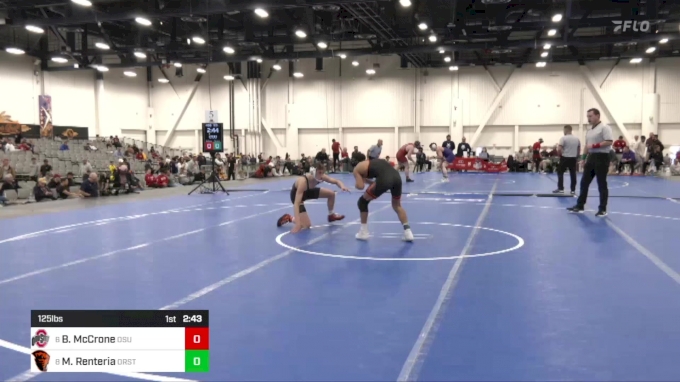 125 lbs 5th Place - Brendan McCrone, Ohio State vs Maximo Renteria ...
