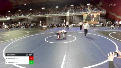 66 lbs Consolation - Nathan Fedotov, Westlake vs Cruz Cedillo, Pomona Elite