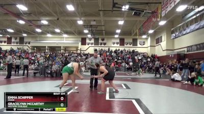 235 lbs Round 3 - Emma Schipper, Osage vs Gracelynn McCarthy, Western Dubuque