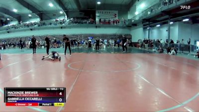 112 lbs Quarterfinal - Mackinzie Brewer, Eierman Elite Wrestling Club vs Gabriella Ciccarelli, Missouri