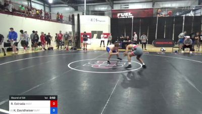 57 kg Round Of 64 - Roberto Estrada, Western Colorado Wrestling Club vs Kade Davidheiser, Buffalo Valley RTC