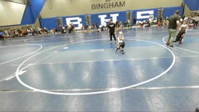 36 lbs Cons. Round 3 - Lennon Hardey, Bonneville Wrestling Club vs Kingston Jaramillo, Uintah Wrestling