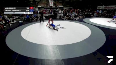 113 lbs Landon Quirk, TCWA - Tri-Counties Wrestling Association vs Antonio Garaventa, CMWA - Coastal Mountain Wrestling Association