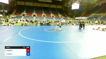 100 lbs Cons 16 #2 - Atlee DeWitt, Iowa vs Jaxsen Vestal, Iowa