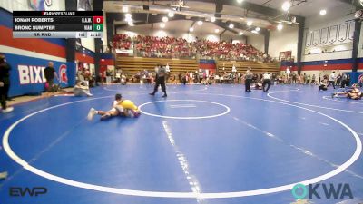 105 lbs Rr Rnd 1 - Jonah Roberts, R.A.W. vs Bronc Sumpter, Vian Wrestling Club