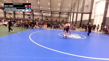 Open Men FK - 189.6 Champ. Round 1 - Riley Jones, Red Devil Mat Club vs Tristan Poulos, Tumwater Wrestling Club