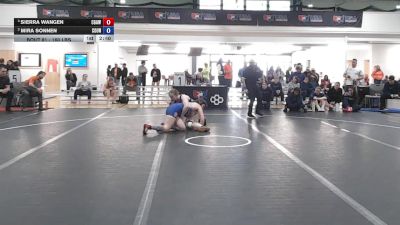 160 lbs Cons. Semis - Sierra Wangen, Coast Guard Academy Women's Wrestling Club vs Mira Sonnen, Columbia University