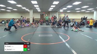 72 lbs Rr Rnd 3 - Mia Zugai, Valkyrie Girls WC Blue vs Kelly Zacherl, Phoenix Girls Red