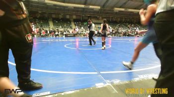 88 lbs Quarterfinal - Trinity Rouse, 951 Wrestling Club vs Kinsley Motter, South Central Punisher Wrestling Club