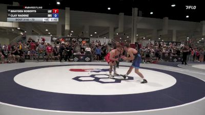 72 lbs 7th Place Match - Brayden Roberts, LIRTC vs Clay Radenz, Bison Wrestling Club
