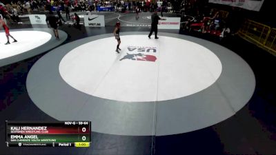 59-64 lbs Quarterfinal - Emma Angel, San Clemente Youth Wrestling vs Kali Hernandez, Scotsmen Wrestling Club