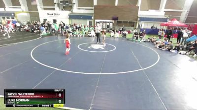 49 lbs Champ Round 1 (16 Team) - Jayzie Whitford, Sanderson Wrestling Academy vs Luke Morgan, Idaho 2