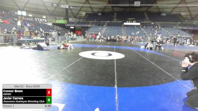 126 lbs 5th Place Match - Connor Beam, NWWC vs Javier Carrera, Anacortes Hawkeyes Wrestling Club
