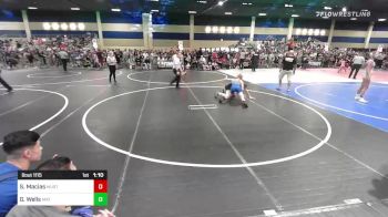 123 lbs Round Of 16 - Sergio Macias, Mustangs WC vs Gavin Wells, Mat Demon WC