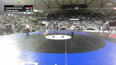 Boys 4A 138 lbs Semifinal - Mason DesRochers, Skyview vs Xavier Salinas, Richland