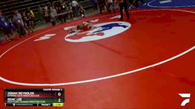 59 lbs Champ. Round 2 - Jonah Reynolds, Natrona Colts Wrestling Club vs Issac Lee, High Plains Thunder Wrestling Club