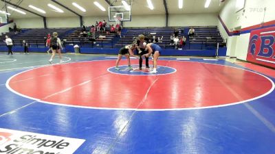 126 lbs 3rd Place - Gabrielle Bevenue, Bixby HS Girls vs Rylee Allen, Sand Springs JH (SS)