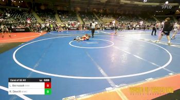 84 lbs Consi Of 32 #2 - Ledger Bernasek, Nebraska Wrestling Academy vs Riker Dewitt, Big Game WC