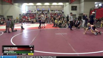 60 lbs Cons. Round 3 - Sawyer Turner, Weaver Youth Wrestling vs Jessa Smith, Arab Youth Wrestling