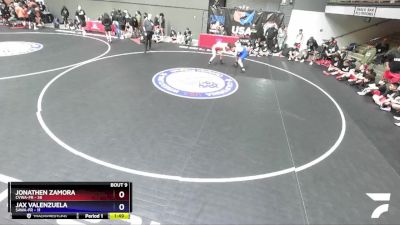 136 lbs Round 3 (10 Team) - Jonathen Zamora, CVWA-FR vs Jax Valenzuela, SAWA-FR