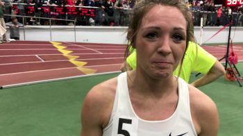 Elle Purrier reacts to 4:26 mile, NCAA No. 2 All-Time