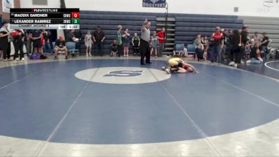 90 lbs Champ. Round 1 - Lexander Ramirez, 208 Badgers Wrestling Club vs Maddix Gardner, Challis Blackheart Wrestling Club