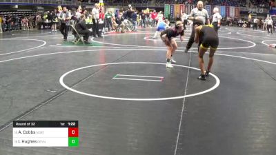 100 lbs Round Of 32 - Amelia Cobbs, North Allegheny vs Isabella Hughes, Reynolds