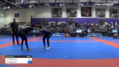 Jessica Cristina C. vs Amanda Elouise A. 2019 Pan IBJJF Jiu-Jitsu No-Gi Championship