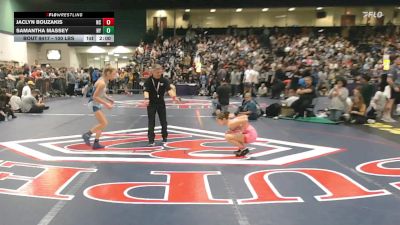 100 lbs Quarterfinal - Jaclyn Bouzakis, NC vs Samantha Massey, NY