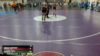 102 lbs Semis & 1st Wrestleback (8 Team) - Arron Goepfert, Centennial vs Hudson Thell, Holdingford