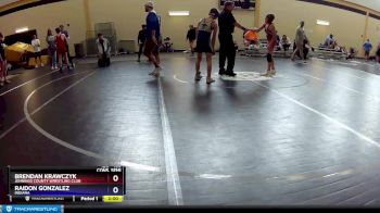 108 lbs Cons. Semi - Brendan Krawczyk, Jennings County Wrestling Club vs Raidon Gonzalez, Indiana