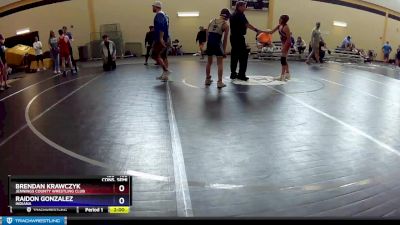 108 lbs Cons. Semi - Brendan Krawczyk, Jennings County Wrestling Club vs Raidon Gonzalez, Indiana