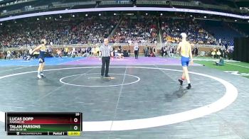 D3-113 lbs Champ. Round 1 - Talan Parsons, Ovid-Elsie HS vs Lucas Dopp, Madison HS