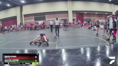 125 lbs Quarterfinals (8 Team) - David Evans, ARES vs Easton Ammer, Missouri Outlaws