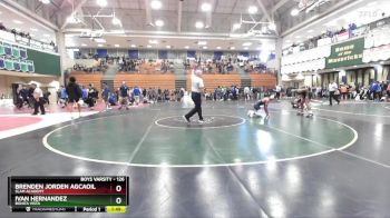 126 lbs Quarterfinal - Brenden Jorden Agcaoili, Slam Academy vs Ivan Hernandez, Bonita Vista