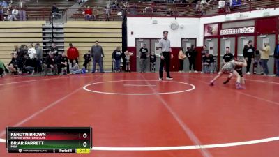 51-61 lbs Cons. Round 2 - Kendyn Brown, Intense Wrestling Club vs Briar Parrett, MXW