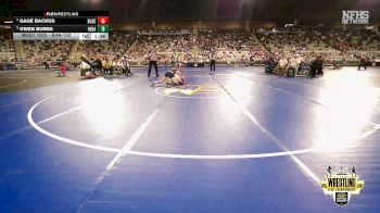 B3A-132 lbs Champ. Round 1 - Gage Backus, Blackwell vs Owen Burns, Heritage Hall
