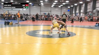 88 lbs Round 2 (10:45am Saturday) - Sebastian Shine, PA Gold vs Luke Beck, Rough House W.C.