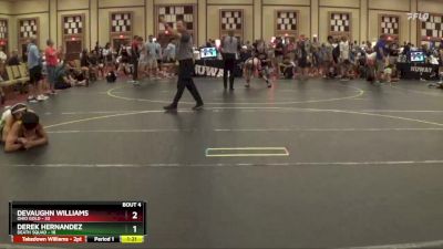 150 lbs Quarterfinals (8 Team) - Derek Hernandez, Death Squad vs DeVaughn Williams, Ohio Gold