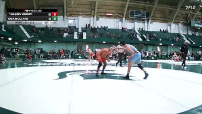 133 lbs Cons. Semi - Massey Odiotti, Northwestern vs Nick Molchak, Kent State