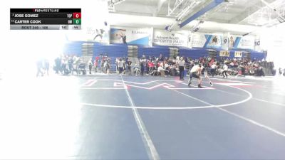 106 lbs Cons. Round 2 - Carter Cook, Olathe West vs Jose Gomez, Topeka