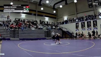 100 lbs 2nd Wrestleback (8 Team) - Izabella Ricardo, Gainesville vs Coralys Lopez, Richmond Hill HS