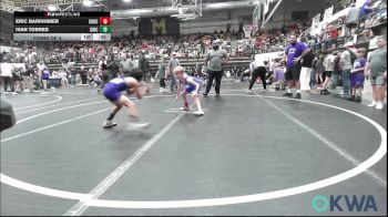 61 lbs Consi Of 4 - Eric Barkhimer, Choctaw Ironman vs Ivan Torres, Chickasha Youth Wrestling