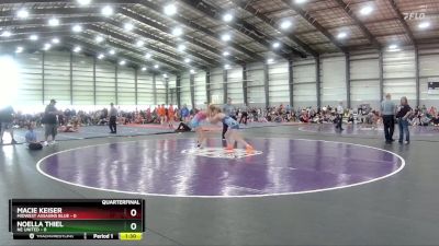 117 lbs Semis & 1st Wrestleback (8 Team) - Lilli Cooper, Midwest Assasins Blue vs Hailey Korporal, The Fort Lady Hammers