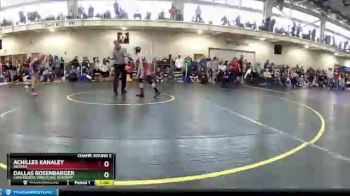 92 lbs Champ. Round 2 - Dallas Rosenbarger, Contenders Wrestling Academy vs Achilles Kanaley, Indiana