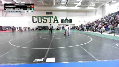 285 lbs 1st Place Match - Colin Chan, El Dorado vs Leonardo Battulga, South Torrance