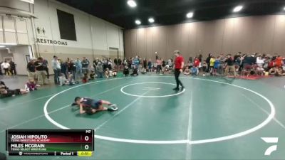 64-65 lbs Round 1 - Miles McGrain, Texas Select Wrestling vs Josiah Hipolito, Texas Wrestling Academy